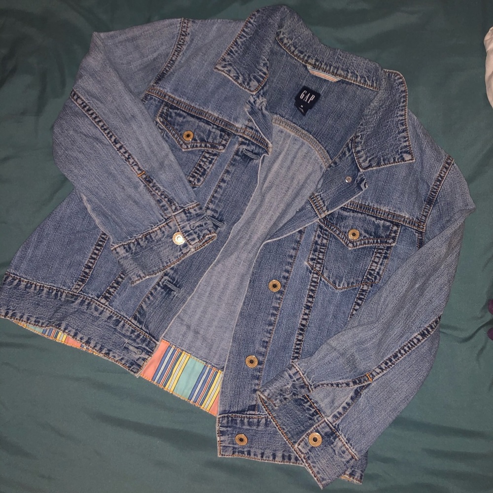 Gap crop denim jacket
